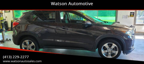2016 Honda HR-V for sale at Watson Automotive in Sheffield MA