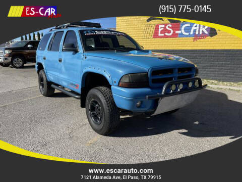 1999 Dodge Durango for sale at Escar Auto - 9809 Montana Ave Lot in El Paso TX