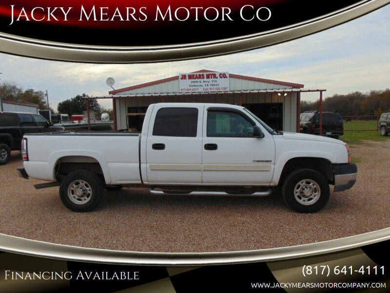 2004 Chevrolet Silverado 2500HD for sale at Jacky Mears Motor Co in Cleburne TX