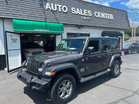 2020 Jeep Wrangler Unlimited for sale at Auto Sales Center Inc in Holyoke MA