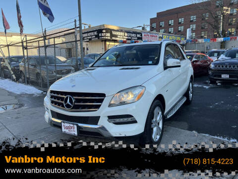 2012 Mercedes-Benz M-Class for sale at Vanbro Motors Inc in Staten Island NY