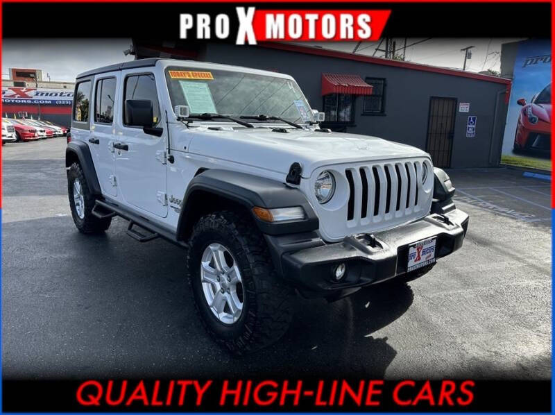 2019 Jeep Wrangler Unlimited for sale at Pro X Motors in South Gate CA