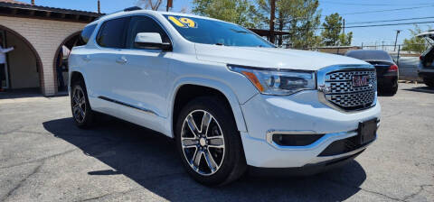 2019 GMC Acadia for sale at FRANCIA MOTORS in El Paso TX
