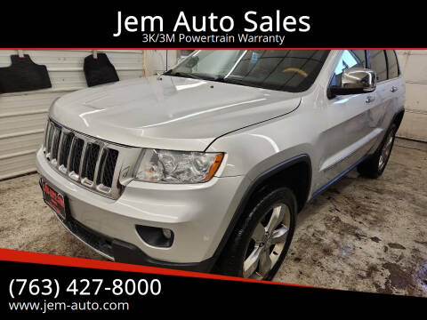 2013 Jeep Grand Cherokee for sale at Jem Auto Sales in Anoka MN