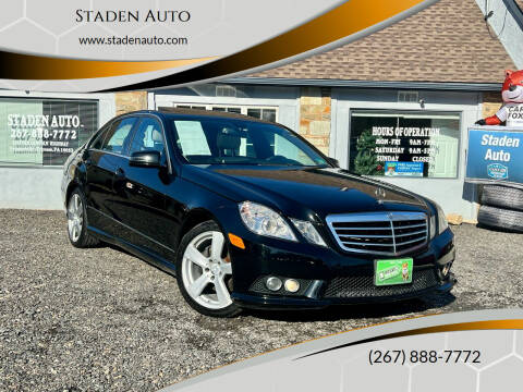 2010 Mercedes-Benz E-Class for sale at Staden Auto in Feasterville Trevose PA