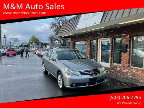 2006 Infiniti M35 for sale at M&M Auto Sales in Portland OR