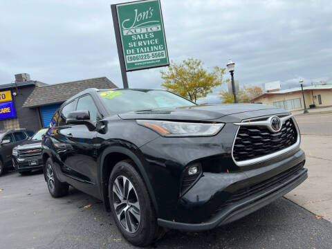 2020 Toyota Highlander for sale at Jon's Auto in Marquette MI