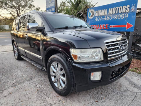 2008 Infiniti QX56 for sale at SIGMA MOTORS USA in Orlando FL