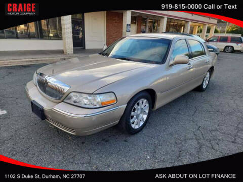 2011 Lincoln Town Car for sale at CRAIGE MOTOR CO in Durham NC