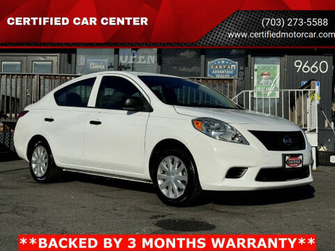 2014 Nissan Versa for sale at CERTIFIED CAR CENTER in Fairfax VA