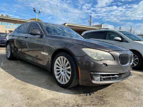 2013 BMW 7 Series for sale at Eden Cars Inc in Hollywood FL