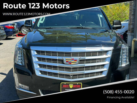2017 Cadillac Escalade for sale at Route 123 Motors in Norton MA