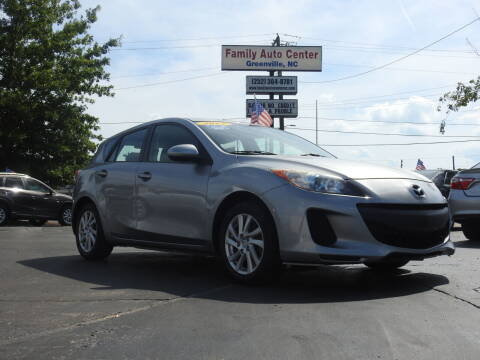 2012 Mazda MAZDA3 for sale at FAMILY AUTO CENTER in Greenville NC