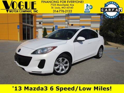 2013 Mazda MAZDA3 for sale at Vogue Motor Company Inc in Saint Louis MO