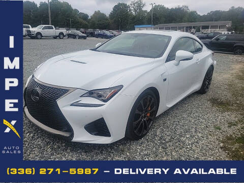 2016 Lexus RC F for sale at Impex Auto Sales in Greensboro NC