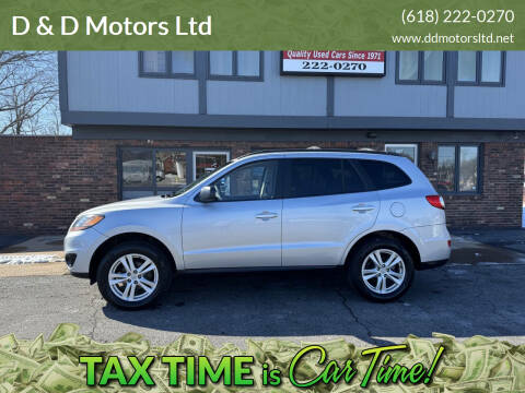 2010 Hyundai Santa Fe for sale at D & D Motors Ltd in Belleville IL