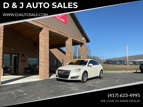 2015 Buick Regal for sale at D & J AUTO SALES in Joplin MO