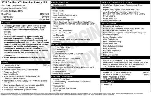 2023 Cadillac XT4 Premium Luxury