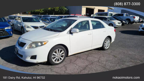 2009 Toyota Corolla for sale at No Ka Oi Motors in Kahului HI