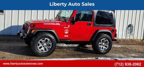 2005 Jeep Wrangler for sale at Liberty Auto Sales in Merrill IA