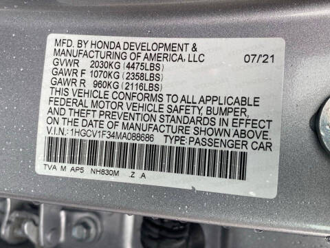 2021 Honda Accord Sport