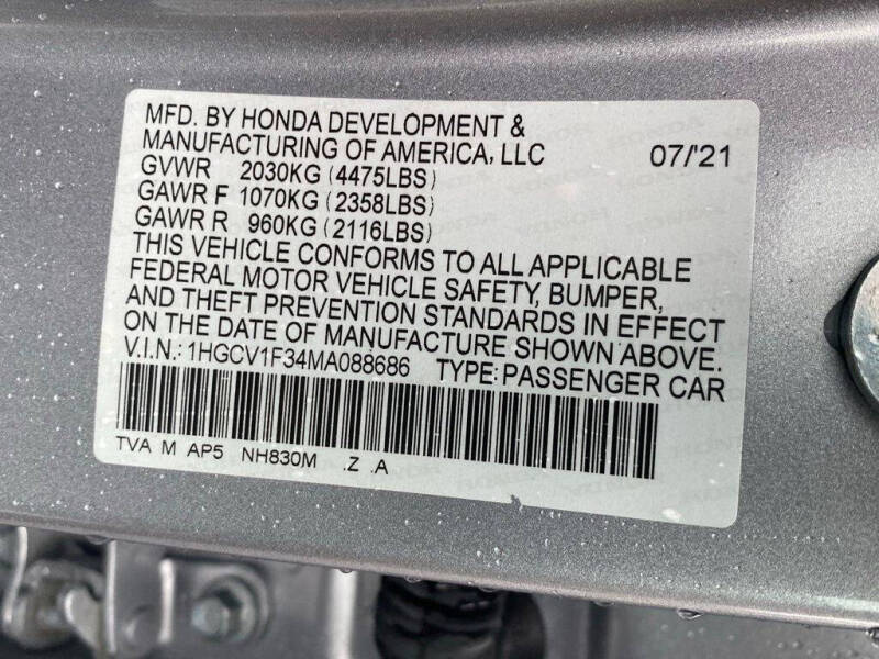 2021 Honda Accord Sport