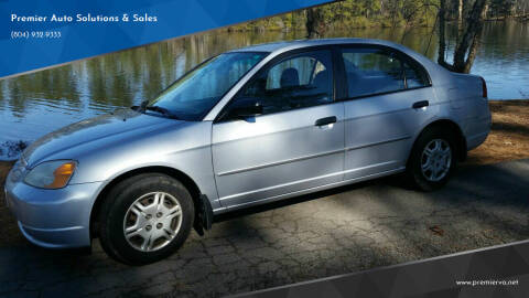 2001 Honda Civic for sale at Premier Auto Solutions & Sales in Quinton VA