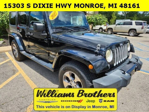 2017 Jeep Wrangler Unlimited for sale at Williams Brothers Pre-Owned Clinton in Clinton MI