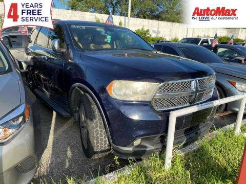 2013 Dodge Durango for sale at Auto Max in Hollywood FL
