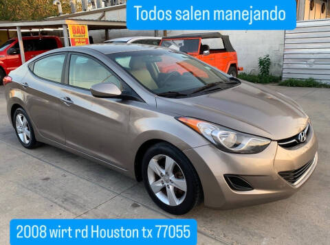 2013 Hyundai Elantra for sale at Hispanos Cars 4 Less by Cadena Motors, Inc. in Houston TX