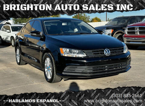 2015 Volkswagen Jetta for sale at BRIGHTON AUTO SALES INC in Brighton CO