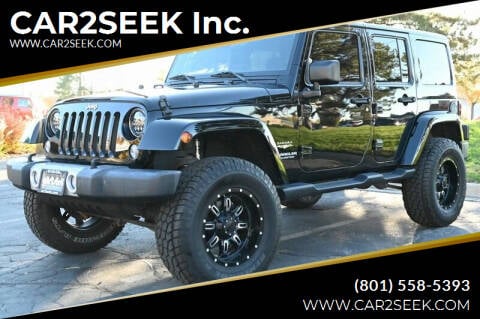 2015 Jeep Wrangler Unlimited for sale at CAR2SEEK Inc. in Salt Lake City UT