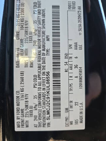 2019 Lincoln MKC Select