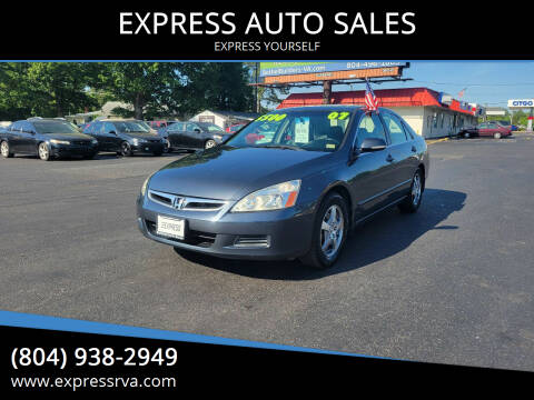 2007 Honda Accord for sale at EXPRESS AUTO SALES in Midlothian VA