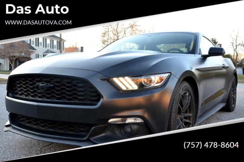 2015 Ford Mustang for sale at Das Auto in Virginia Beach VA