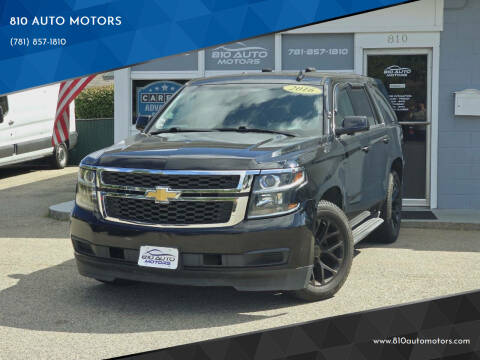 2016 Chevrolet Tahoe for sale at 810 AUTO MOTORS in Abington MA