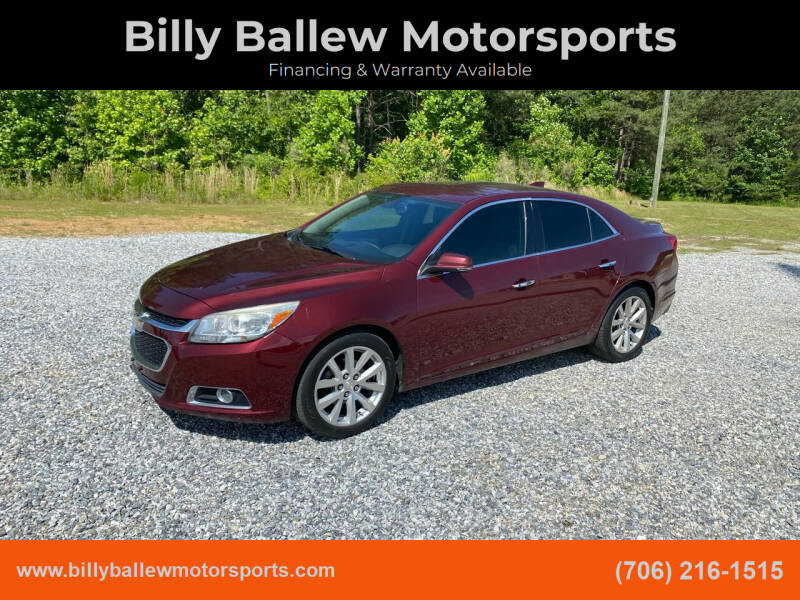 2016 Chevrolet Malibu Limited for sale at Billy Ballew Motorsports in Dawsonville GA