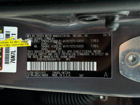 2016 Toyota Sequoia Platinum