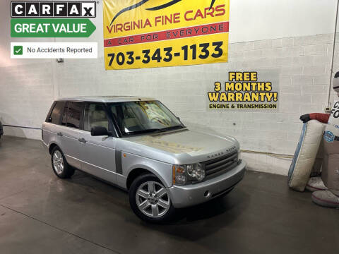 2003 Land Rover Range Rover for sale at Virginia Fine Cars in Chantilly VA