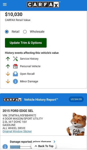 2015 Ford Edge SEL