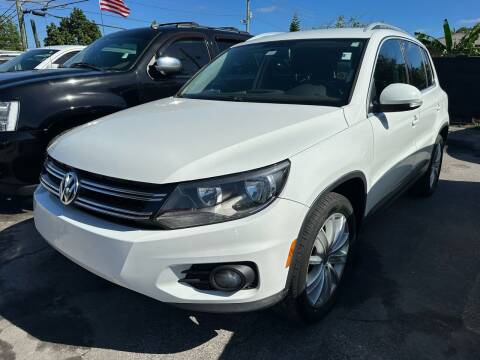 2014 Volkswagen Tiguan for sale at America Auto Wholesale Inc in Miami FL