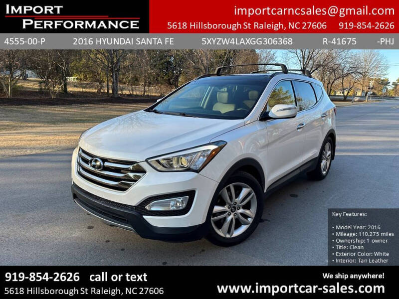 2016 Hyundai Santa Fe Sport for sale at Import Performance Sales in Raleigh NC