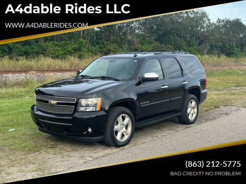 2008 Chevrolet Tahoe for sale at A4dable Rides LLC in Haines City FL