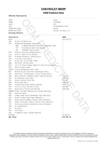 2019 Chevrolet Colorado