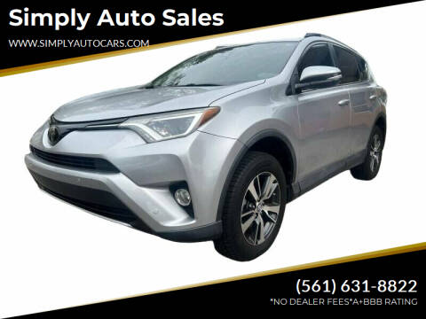 2016 Toyota RAV4 for sale at Simply Auto Sales in Palm Beach Gardens FL