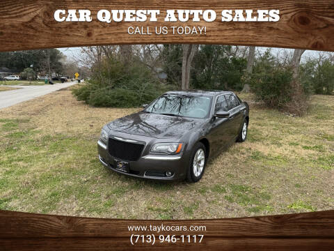 2013 Chrysler 300 for sale at CAR QUEST AUTO SALES in Houston TX