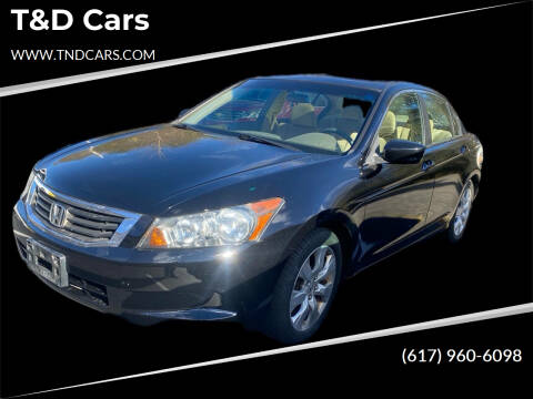 2010 Honda Accord for sale at T&D Cars in Holbrook MA