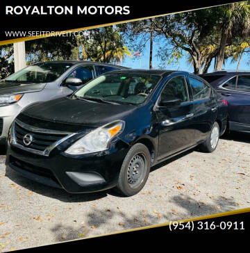 2019 Nissan Versa for sale at ROYALTON MOTORS in Plantation FL