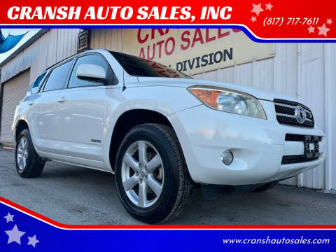 2006 Toyota RAV4 for sale at CRANSH AUTO SALES, INC in Arlington TX