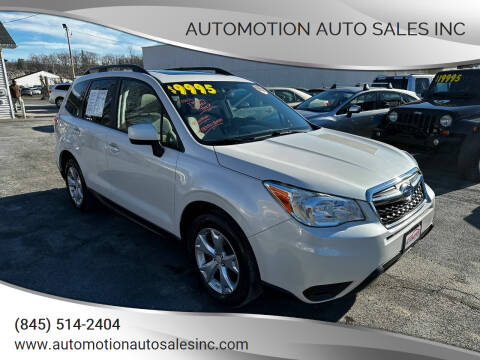 2015 Subaru Forester for sale at Automotion Auto Sales Inc in Kingston NY